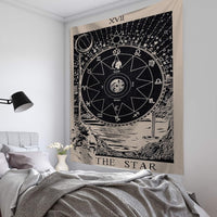 Tarot tapestry wall hanging bedroom wall decoration hanging cloth astrology divination bed cover 95*73cm