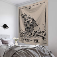 Tarot tapestry wall hanging bedroom wall decoration hanging cloth astrology divination bed cover 95*73cm