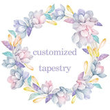 Customized Tapestry Boho Mandala Tapestries Witchcraft Wall Tapestry Print Your Photo Hippie Wall Hanging Blanket Tapestry