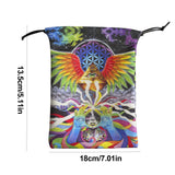 Tarot Bags And Pouches Tarot Storage Pouch Drawstring Bag Double Side Printed Tarot Dice Bag Multipurpose Gift Bag For Tarot