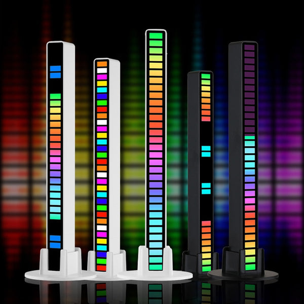RGB Voice Control Synchronous Rhythm Light Internet Popular Colorful Music Ambient Light Car Desktop Induction Creative Led Pick