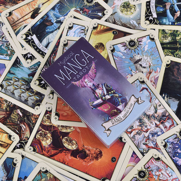 Hot 78pcs Tarot Cards Mystical Manga Tarot Cards Party Tarot Deck Supplies English