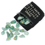 25pcs Natural Rune Stones For Divination Crystal Stones Quartz Chakra Energy Stones Runes Stones Energy stones