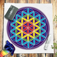 Tarot Tablecloth Dust Proof Tree of Life Altar Cloth Pagan Spiritual Pendulum Witchcraft Astrology Oracle Cards Pads 40x70cm