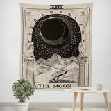 Small  Size 75X58cm Tarot Card Tapestry Wall Hanging Astrology Divination Bedspread Beach Mat Hanging Cloth Divination Bed Cover