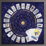 Zodiac Astrology Astrology Chart Spread Tarot Reading Tarot Table Cloth Witches Quarters Decor Altar Cloth