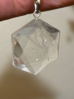 Hexagon Clear Quartz pendant (1)