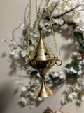Hanging Brass Incense Holder