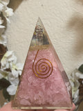 Rose Quartz Orgonite Large Pyramid