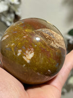 Large Mookaite Sphere! With druzy inlay!