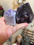 Amethyst Point and Lepidolite Semi Polished Points